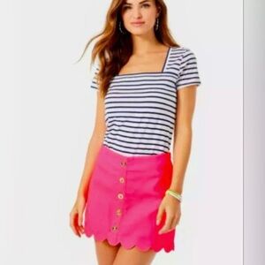 Lilly Pulitzer Kaylie Scalloped Skort-Size 12-BNWT